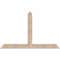 Ekena Millwork Portland Smooth Timber Gable Bracket, Douglas Fir, 72"W x 45"H x 3 1/2"D x 5 1/2"F, 15/12 Pitch GBW072X45X0406POR00SDF - alternate 1